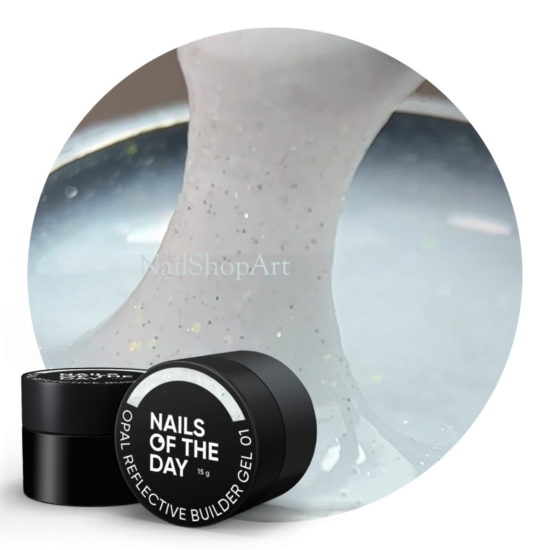 Opal Reflective Builder Gel 01 NAILSOFTHEDAY, 15g
