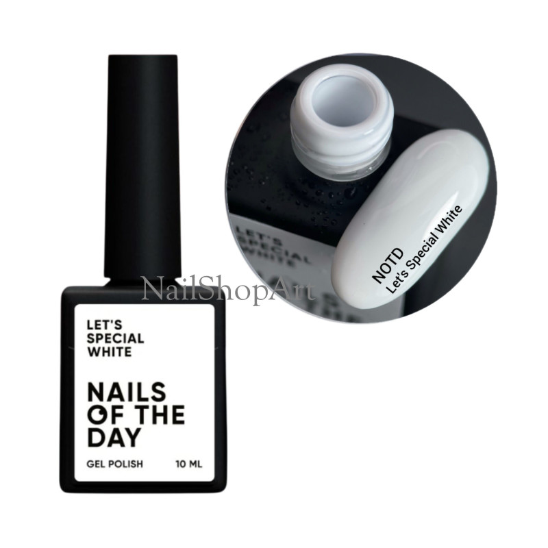 Esmalte Semipermanente Let's special White NAILSOFTHEDAY, Blanco, 10ml