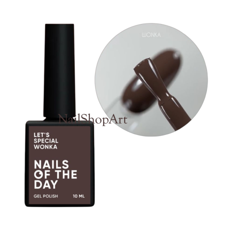 Esmaltes semipermanenetes Let's special Wonka Nailsoftheday, color marrón, 10ml