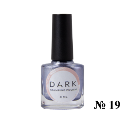 Esmalte Stamping Dark 19, Azul Metalizado, 8ml