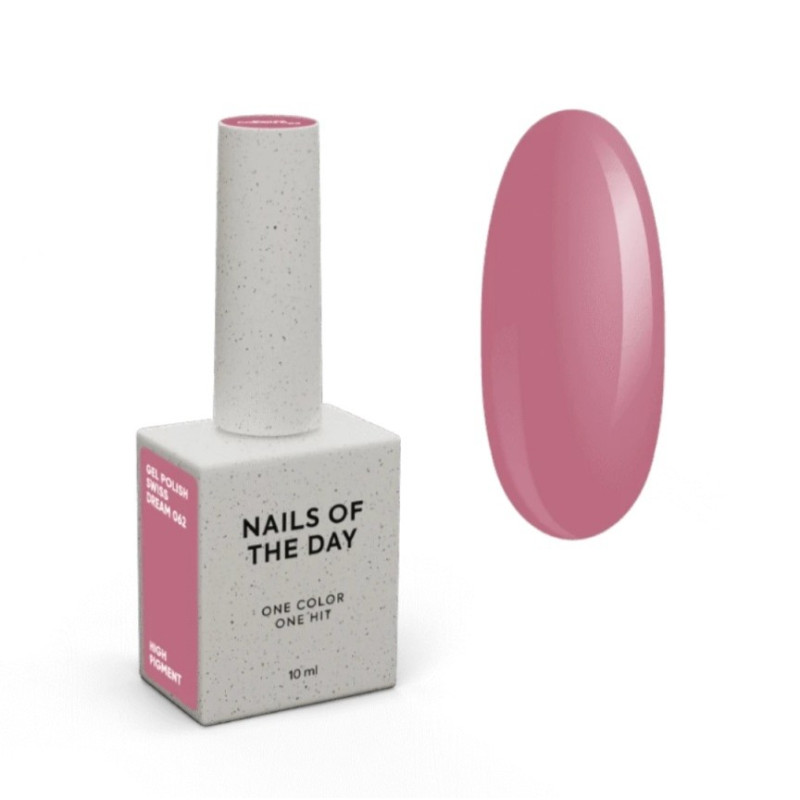 Esmalte semipermanenete Let's special Swiss Dream Nailsoftheday, color rosa empolvado, 10ml