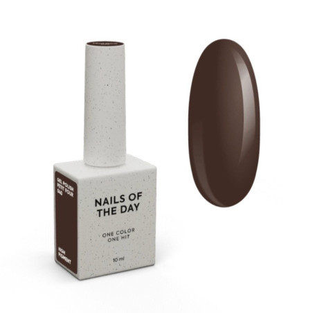 Esmalte semipermanenete Let's special Petit Four Nailsoftheday, color marrón oscuro, 10ml