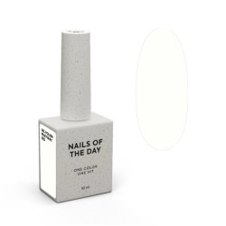 Esmalte semipermanenete Let's special Milkyway Nailsoftheday, color blanco lechoso, 10ml