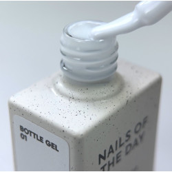 Bottle Gel 01 con pincel NAILSOFTHEDAY, 10 ml