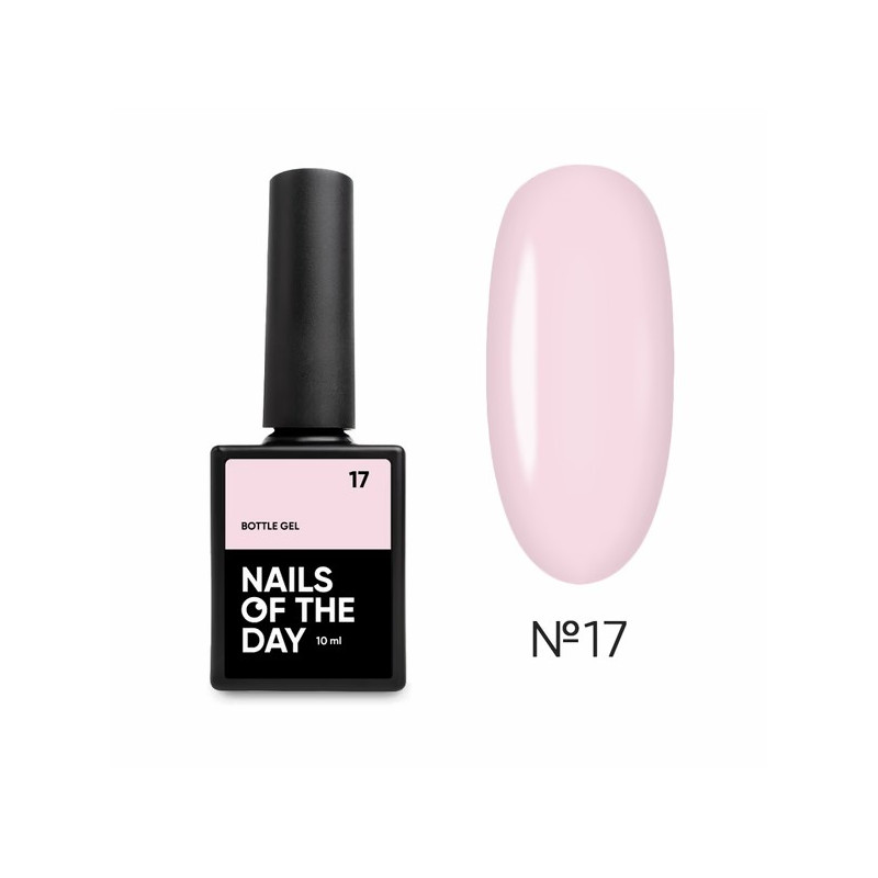 Bottle Gel 17 con pincel NAILSOFTHEDAY, 10 ml