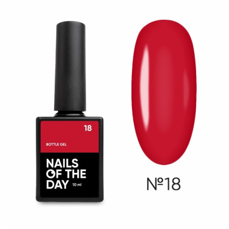 Bottle Gel 18 NAILSOFTHEDAY con pincel, 10 ml