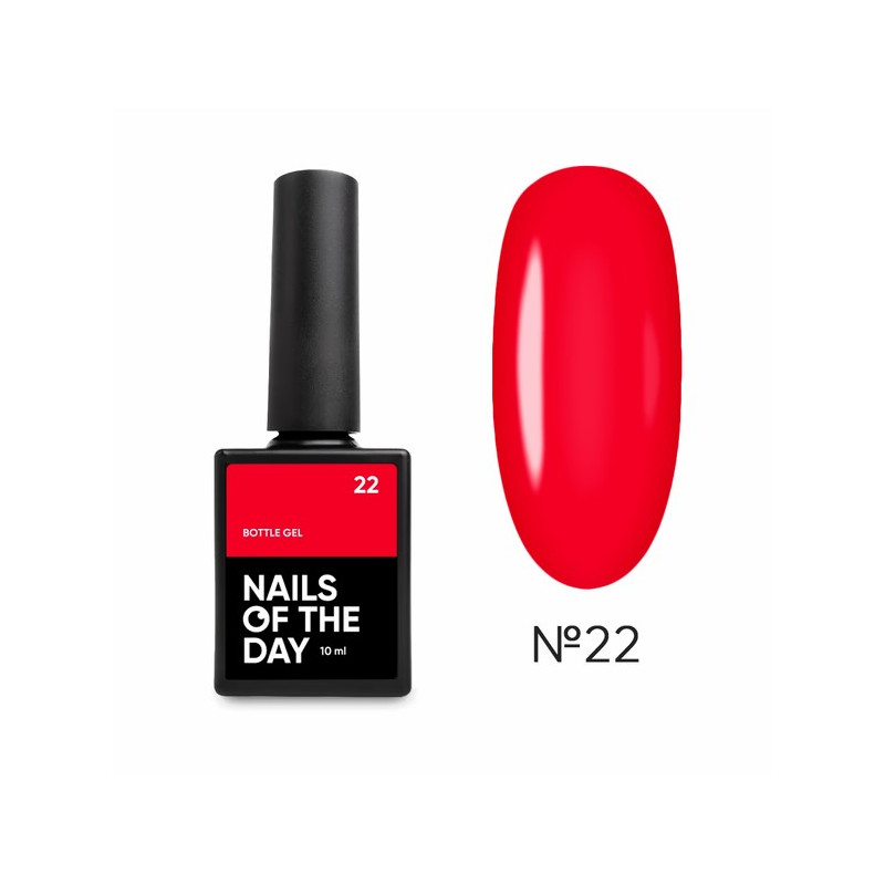 Bottle Gel 22 NAILSOFTHEDAY con pincel, 10 ml