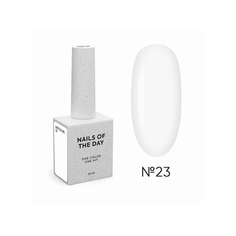 Bottle Gel 23 NAILSOFTHEDAY con pincel, 10 ml
