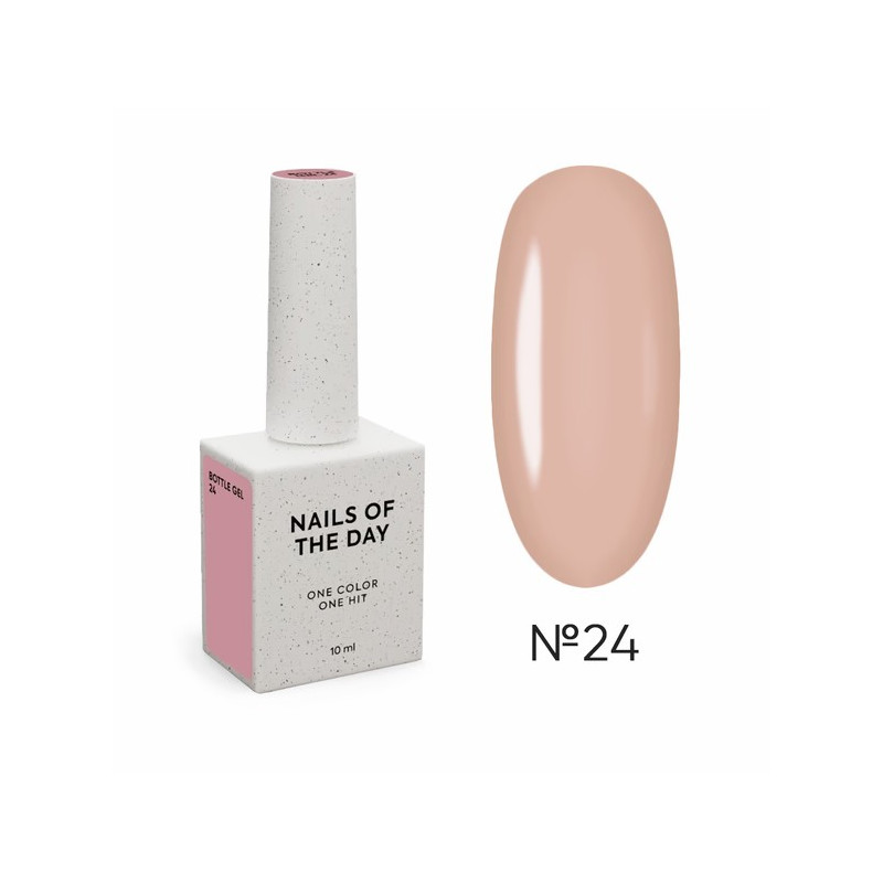 Bottle Gel 24 NAILSOFTHEDAY con pincel, 10 ml