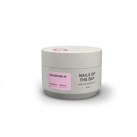 Builder Gel 10 NAILSOFTHEDAY, gel constructor rosa, 15 ml