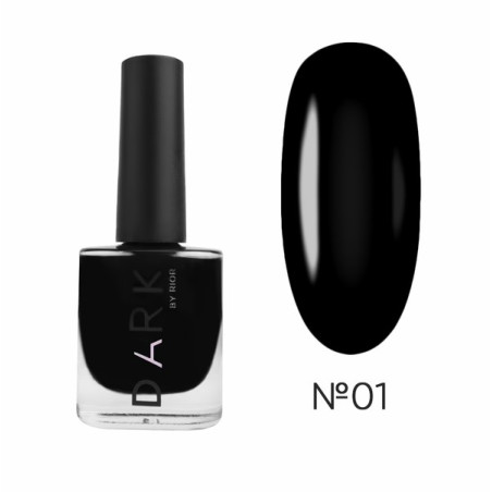 Esmalte Stamping Dark 01, Negro, 10ml