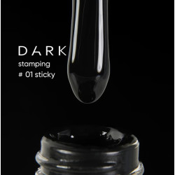 Esmalte Stamping Dark 01, Negro, 10ml