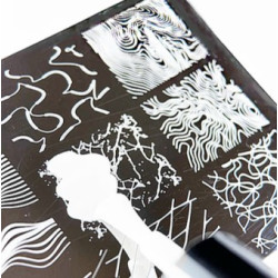 Esmalte Stamping Dark 02, Blanco, 10ml