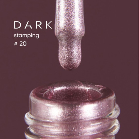 Esmalte Stamping Dark 20, Oro Rosa Metalizado, 8ml