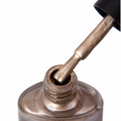 Esmalte Stamping Dark 21, Oro Blanco Metalizado, 10ml