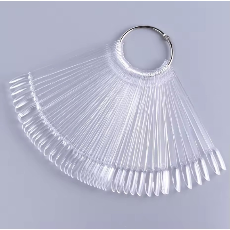 Paleta Muestrario Con Aro, Oval, Transparente, 50uds