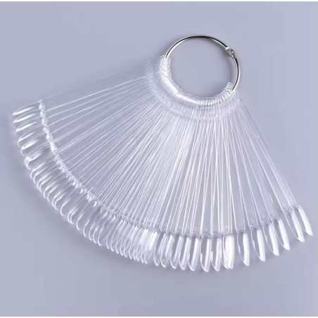 Paleta Muestrario Con Aro, Oval, Transparente, 50uds