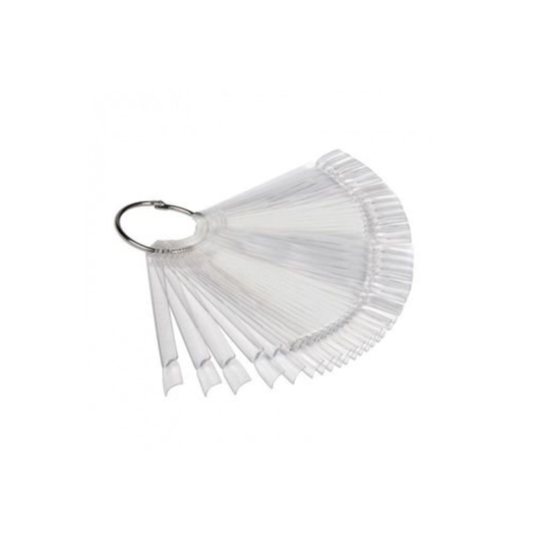 Paleta Muestrario Con Aro, Transparente, 50uds