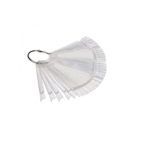 Paleta Muestrario Con Aro, Transparente, 50uds