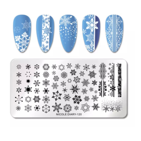 Placa Stamping NICOLE DIARY 120