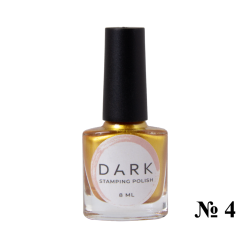 Esmalte Stamping Dark 04, Dorado, 8ml