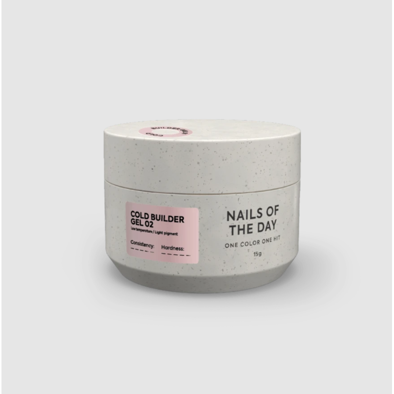 Cold Builder Gel 02 NAILSOFTHEDAY, gel constructor beige rosado, 15ml