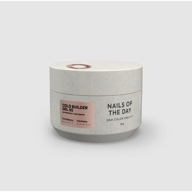 Cold Builder Gel 05 NAILSOFTHEDAY, gel constructor nude oscuro, 15ml