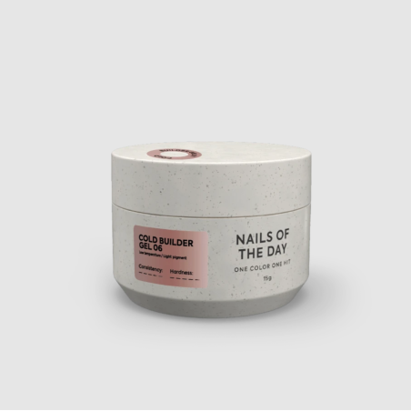 Cold Builder Gel 06 NAILSOFTHEDAY, gel constructor beige rosado oscuro, 15ml