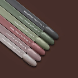 Bottle Gel 12 con pincel NAILSOFTHEDAY, 10 ml