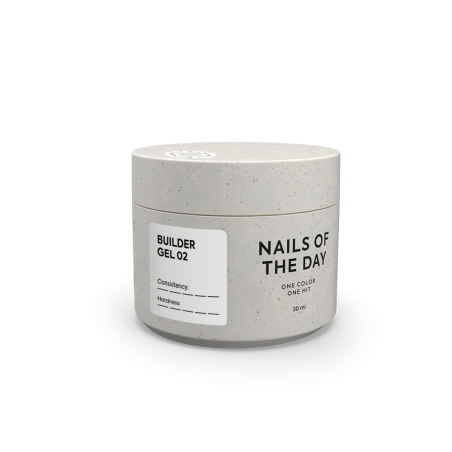Builder Gel 02 NAILSOFTHEDAY, gel constructor blanco lechoso, 30 ml