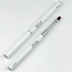 Pincel ovalado para gel de pelo sintético NAILSOFTHEDAY Profecional Brush oval, 9mm
