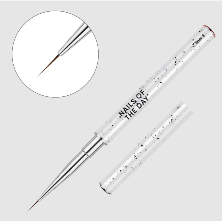 Pincel Liner profecional para líneas finas de pelo sintético NAILSOFTHEDAY Profecional Brush liner, 8mm