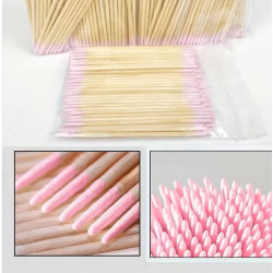 Palitos finos con puntas de algodón 7cm, 100uds