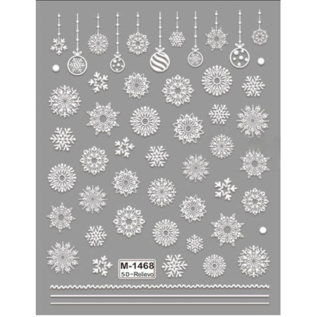 Pegatina Adhesiva M-1468 5D, Navidad