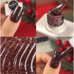 Esmalte semipermanente Whiskey NAILSOFTHEDAY, marrón reflectante, 10ml