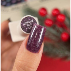 Esmalte semipermanente Euphoria NAILSOFTHEDAY, morado reflectante, 10ml