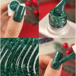 Esmalte semipermanente Verde NAILSOFTHEDAY, verde reflectante, 10ml