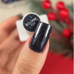 Esmalte semipermanente Eclipse NAILSOFTHEDAY, negro-azul reflectante, 10ml