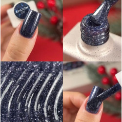 Esmalte semipermanente Aviation NAILSOFTHEDAY, azul-gris reflectante, 10ml