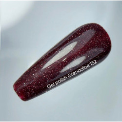 Esmalte semipermanente Grenadine NAILSOFTHEDAY, burdeos reflectante, 10ml