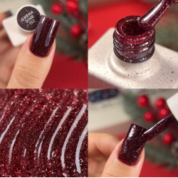 Esmalte semipermanente Grenadine NAILSOFTHEDAY, burdeos reflectante, 10ml