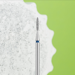 Fresa de diamante "Llama" Punta, Azul 1,4 mm, STALEKS