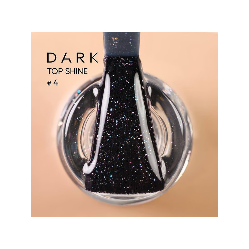 Top Shine 04 DARK, sin capa adhesiva,lentejuelas brillantes pequeñas 10ml