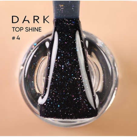 Top Shine 04 DARK, sin capa adhesiva,lentejuelas brillantes pequeñas 10ml