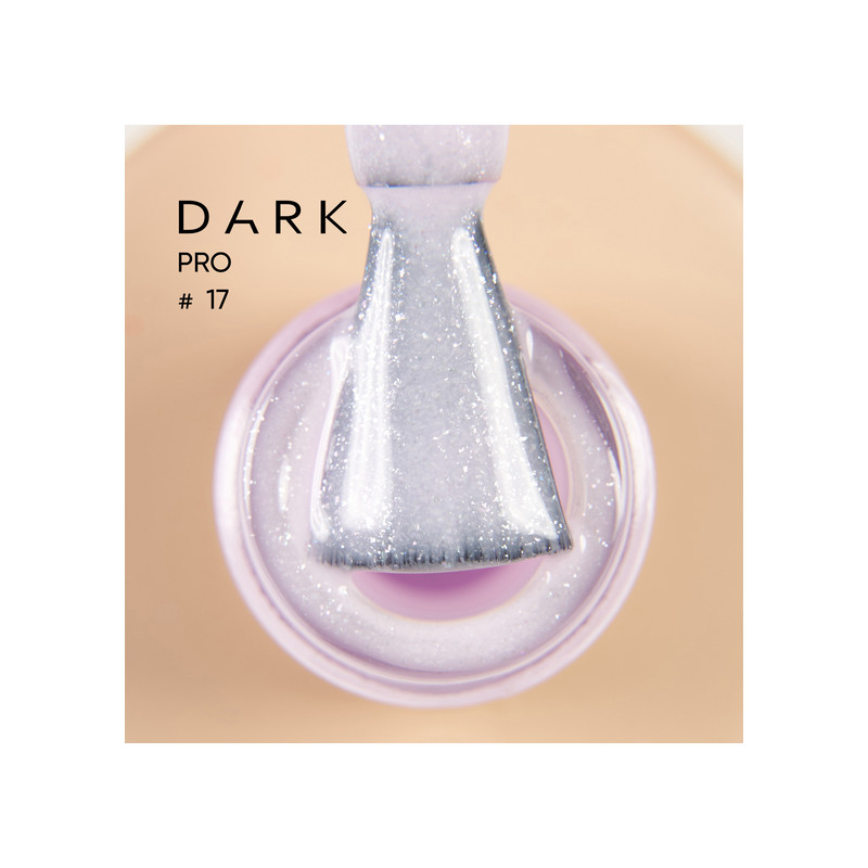 Pro Base 17 DARK, Base Camuflaje de color Rosa lechoso con micro brillo, 15ml