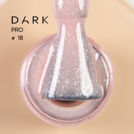 Pro Base 18 DARK, Base Camuflaje de color Beige con micro brillo, 15ml
