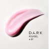 Polygel 07 en tubo DARK, rosa con micro brillo, 30ml