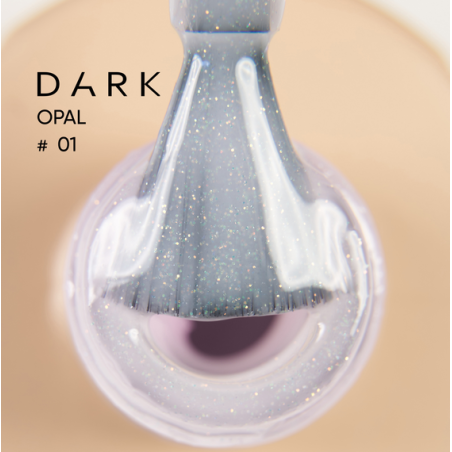 Base Opal 01 Dark, rosa lechoso con microbrillo dorado, 15 ml