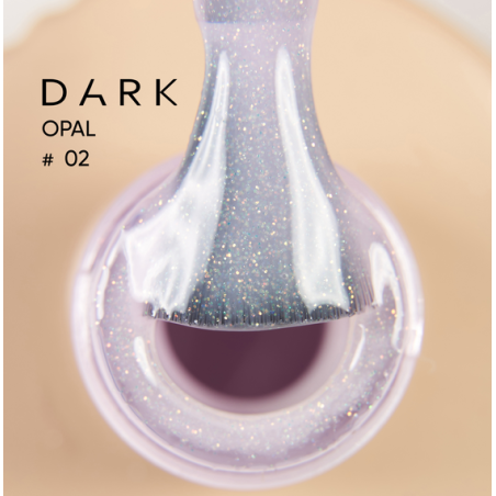 Base Opal 02 Dark, rosa con microbrillo rosa, 15 ml