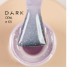 Base Opal 03 Dark, rosa lechoso con microbrillo multicolor, 15 ml